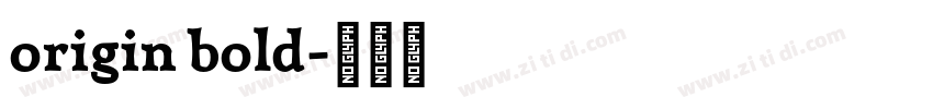 origin bold字体转换